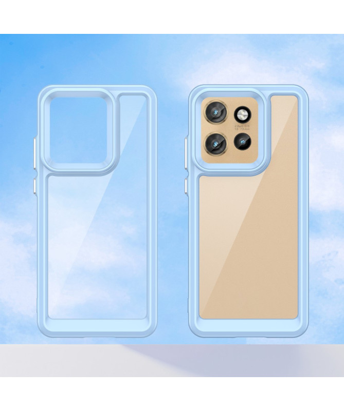 Coque Motorola Edge 60 Neo/50 Neo/ThinkPhone 25 Transparente Contour Couleuré