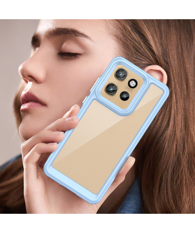 Coque Motorola Edge 60 Neo/50 Neo/ThinkPhone 25 Transparente Contour Couleuré