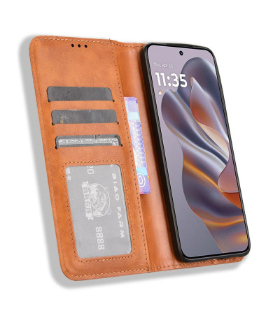 Étui Motorola Edge 60 Neo/50 Neo/ThinkPhone 25 Le Cirénius Style Cuir Marron Clair - photo 11