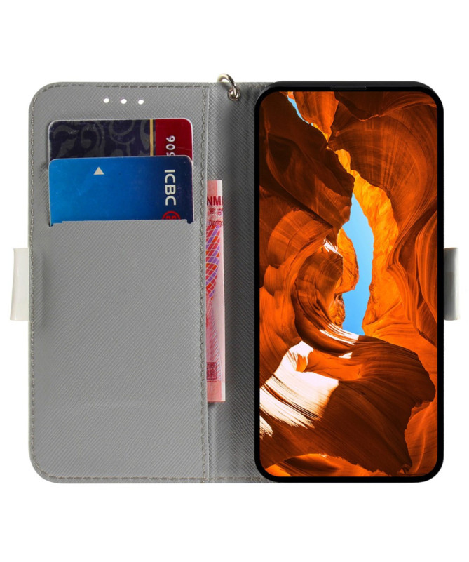 Housse Motorola Edge 50 Neo Fleurs Blanches