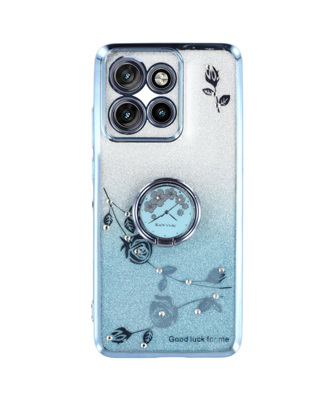 Coque Motorola Edge 60 Neo/50 Neo/ThinkPhone 25 Glamour Glitz avec Anneau