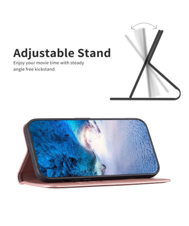 BF17 - Housse Motorola Edge 60 Neo/50 Neo/ThinkPhone 25 avec support pliable Or Rose - photo 21