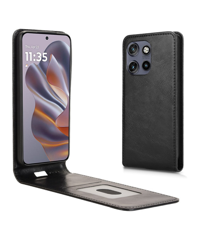 Monza - Housse Verticale Motorola Edge 50 avec Porte-Carte