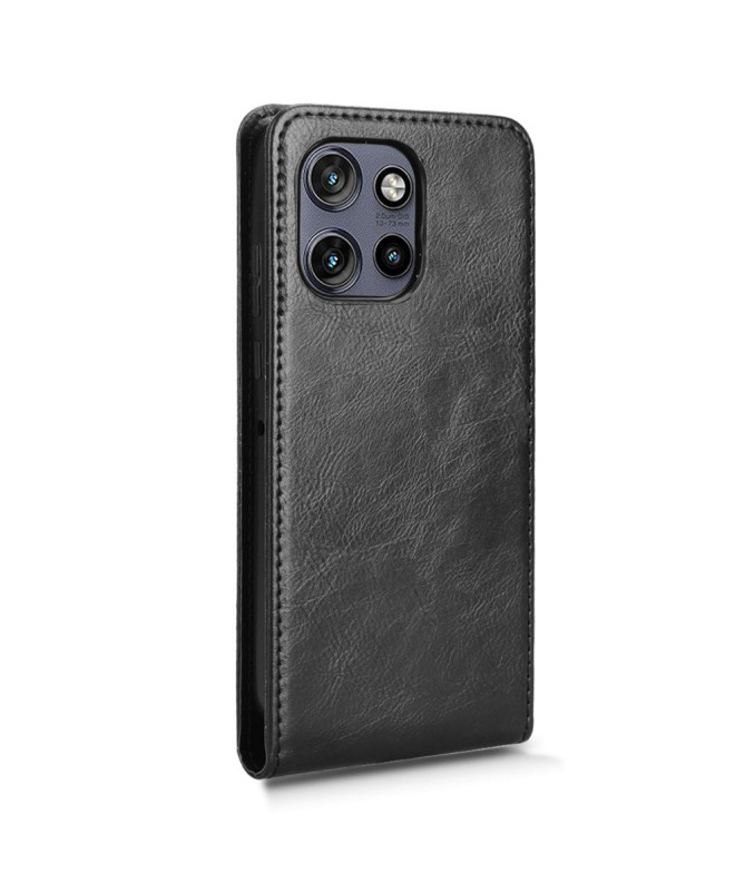 Monza - Housse Verticale Motorola Edge 50 avec Porte-Carte