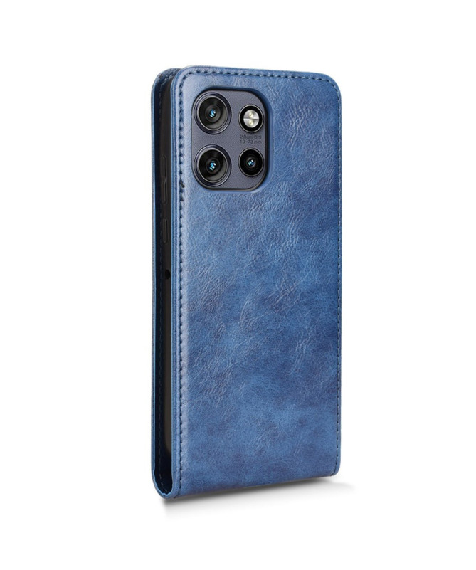 Monza - Housse Verticale Motorola Edge 50 avec Porte-Carte