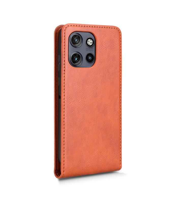 Monza - Housse Verticale Motorola Edge 50 avec Porte-Carte