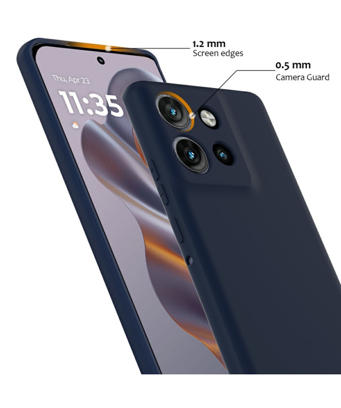 Coque Motorola Edge 50 Silicone Liquide MagSafe, Lanière