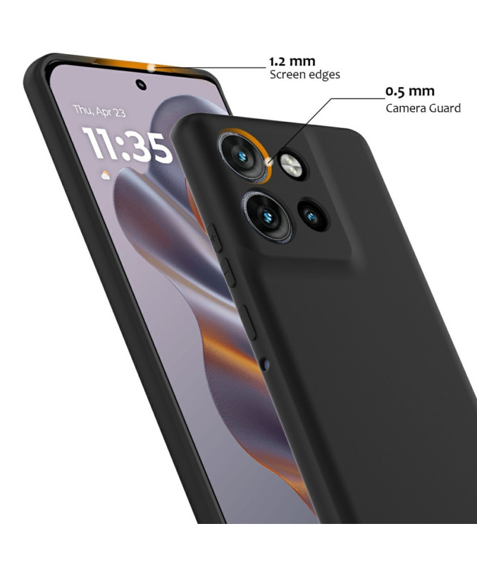 Coque Motorola Edge 50 Silicone Liquide MagSafe, Lanière