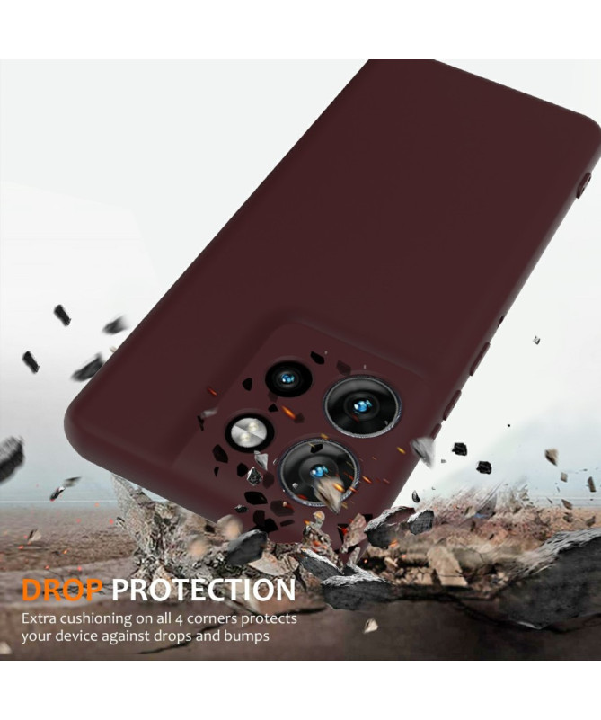 Coque Motorola Edge 50 Silicone Liquide MagSafe, Lanière