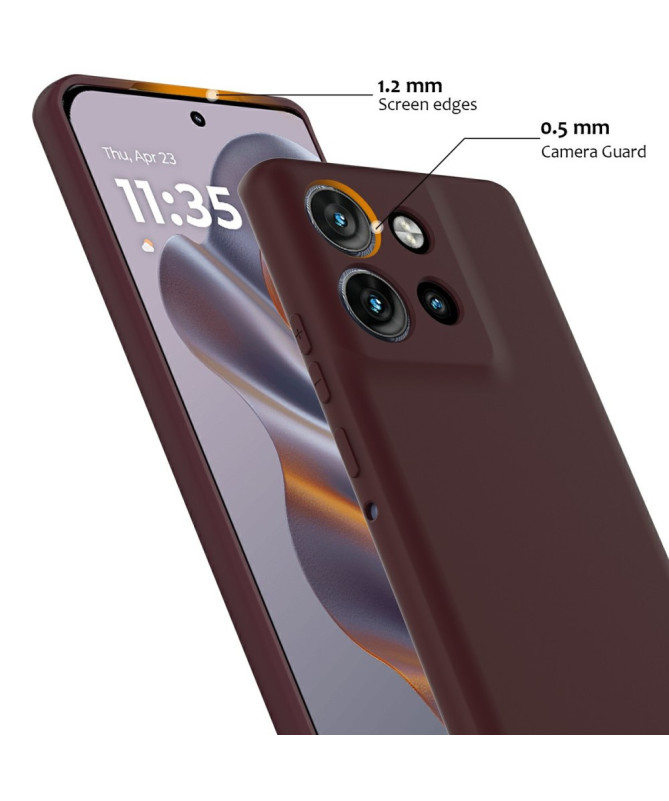 Coque Motorola Edge 50 Silicone Liquide MagSafe, Lanière