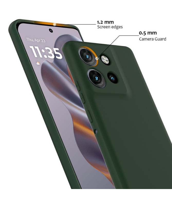 Coque Motorola Edge 50 Silicone Liquide MagSafe, Lanière