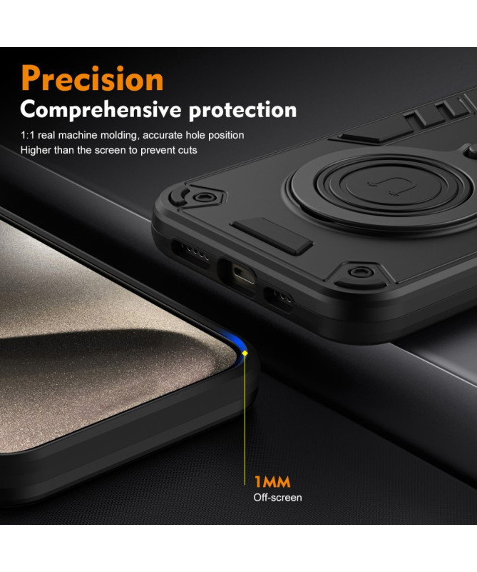 Rotak - Coque Motorola Edge 50 avec Anneau Rotatif