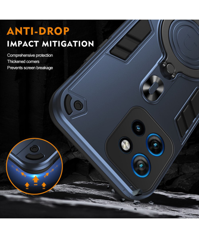 Rotak - Coque Motorola Edge 50 avec Anneau Rotatif