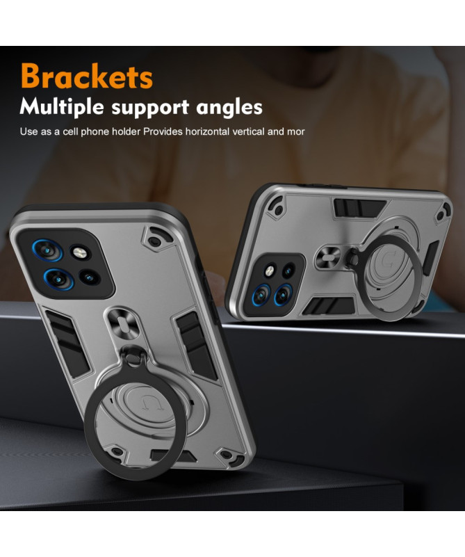 Rotak - Coque Motorola Edge 50 avec Anneau Rotatif