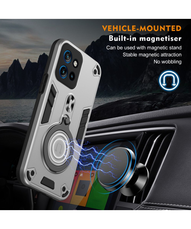 Rotak - Coque Motorola Edge 50 avec Anneau Rotatif