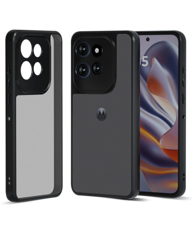 Coque Motorola Edge 50 transparente noire mate