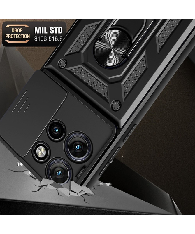 Coque Motorola Edge 50 Hybride Fonction Support et Cache Objectif