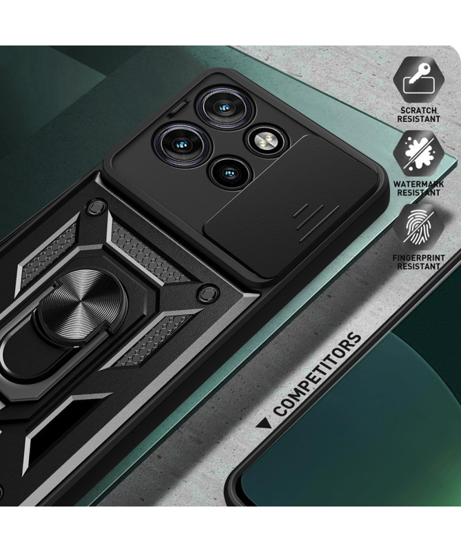 Coque Motorola Edge 50 Hybride Fonction Support et Cache Objectif