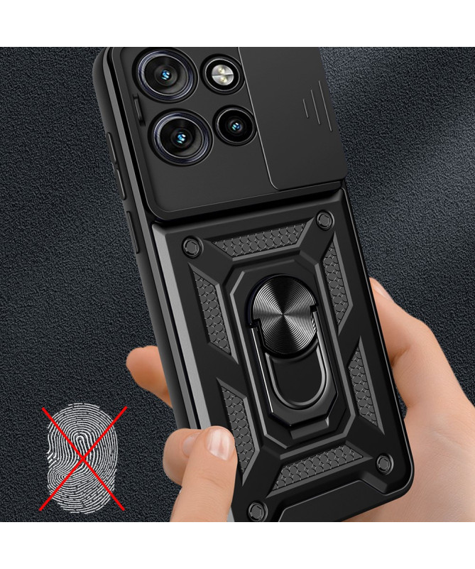 Coque Motorola Edge 50 Hybride Fonction Support et Cache Objectif