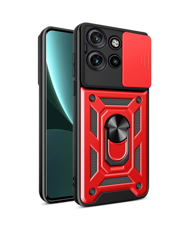 Coque Motorola Edge 50 Hybride Fonction Support et Cache Objectif