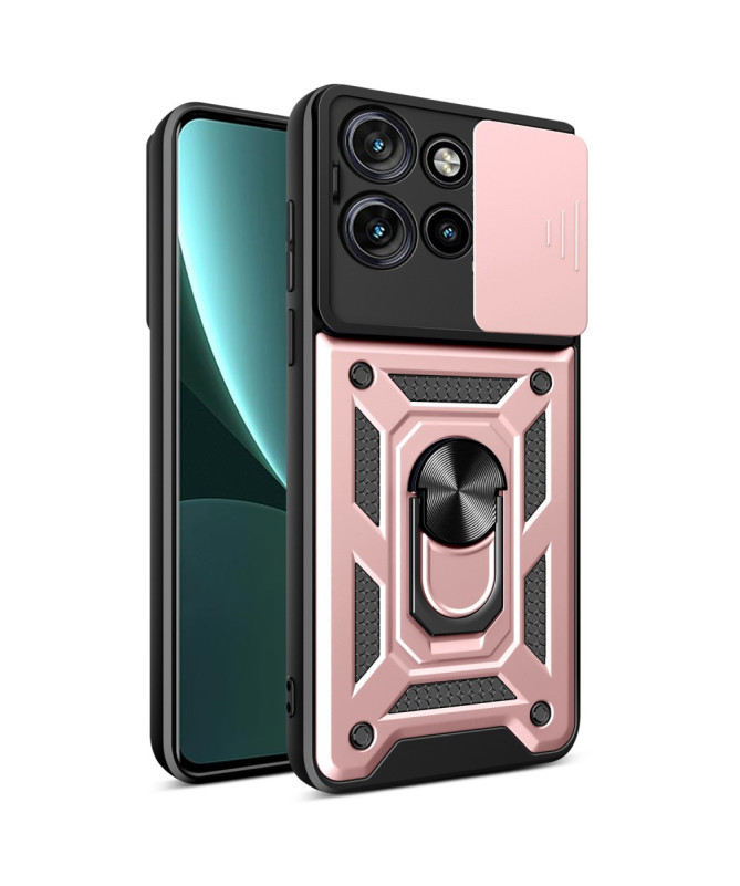 Coque Motorola Edge 50 Hybride Fonction Support et Cache Objectif