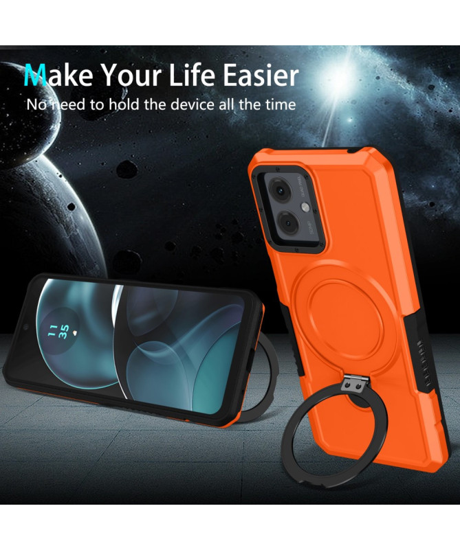 Coque Moto G14 Hybride avec Anneau et Support