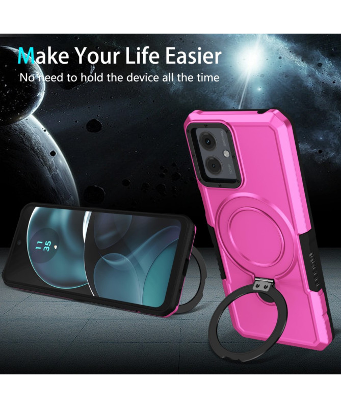 Coque Moto G14 Hybride avec Anneau et Support