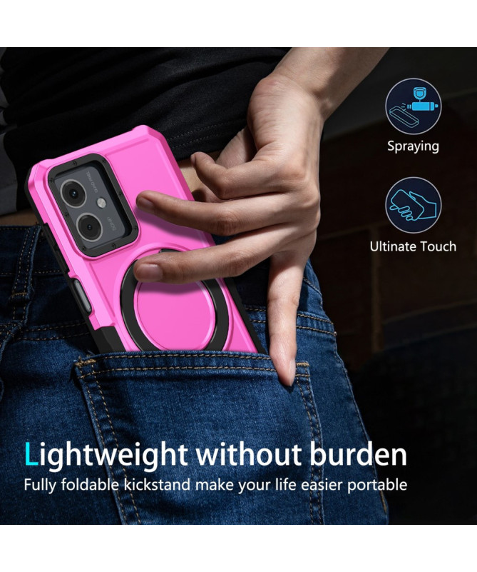Coque Moto G14 Hybride avec Anneau et Support