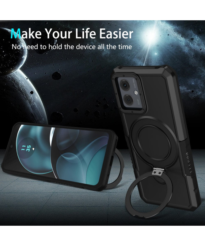 Coque Moto G14 Hybride avec Anneau et Support