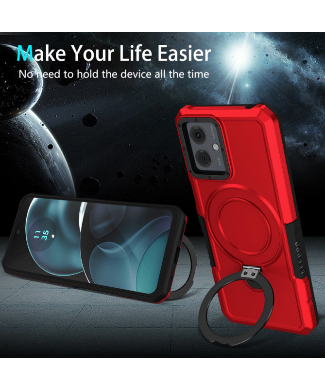 Coque Moto G14 Hybride avec Anneau et Support