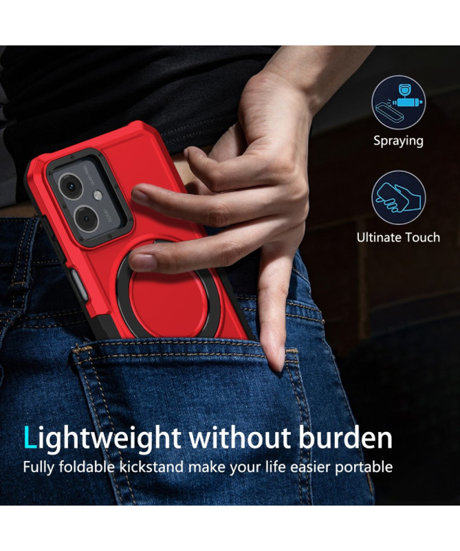 Coque Moto G14 Hybride avec Anneau et Support
