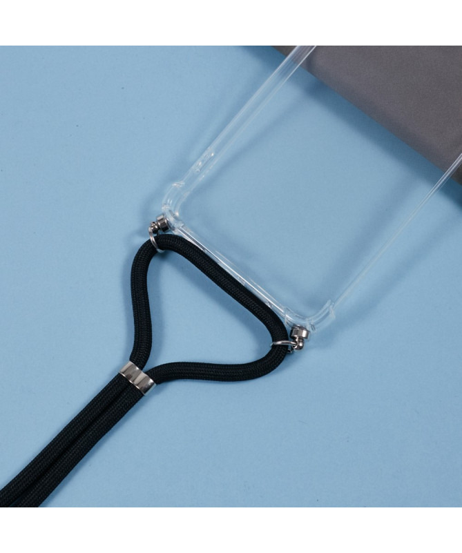 Cléos - Coque Moto G14 transparente avec cordon