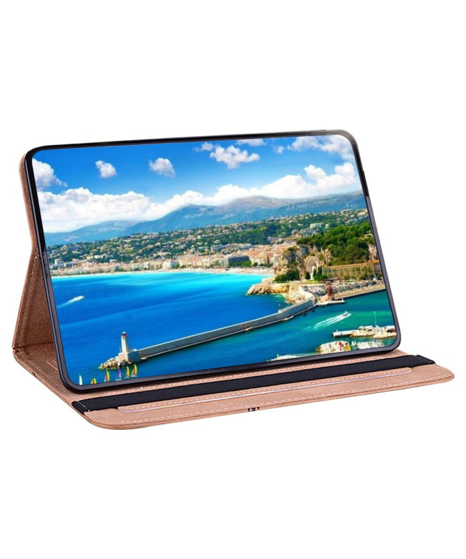 Housse Samsung Galaxy Tab S10 Ultra / S9 Ultra - Motif Rose Rouge