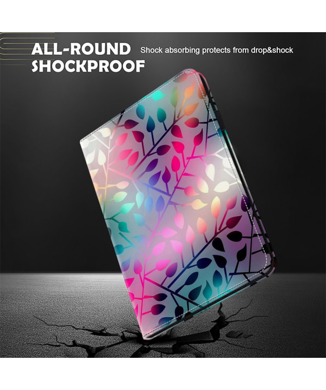 Housse Samsung Galaxy Tab S10 Ultra | Portefeuille Motif Feuilles