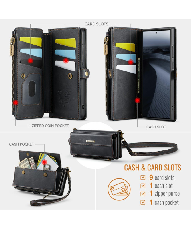 CaseMe C39 | Housse Portefeuille Samsung Galaxy S25 Ultra