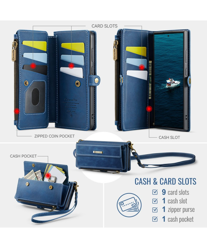 CaseMe C39 | Housse Portefeuille Samsung Galaxy S25 Ultra