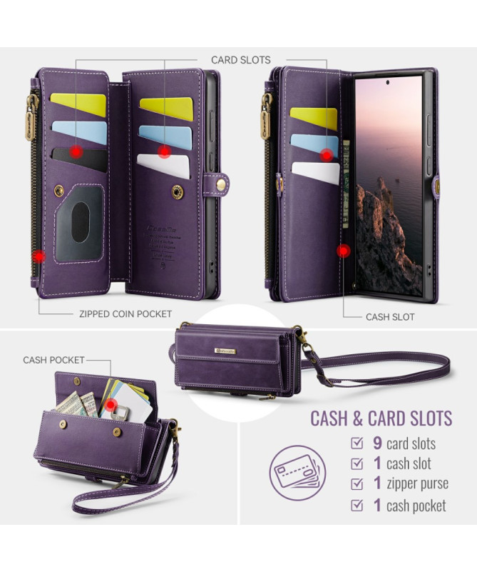 CaseMe C39 | Housse Portefeuille Samsung Galaxy S25 Ultra