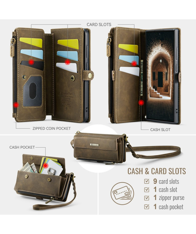 CaseMe C39 | Housse Portefeuille Samsung Galaxy S25 Ultra