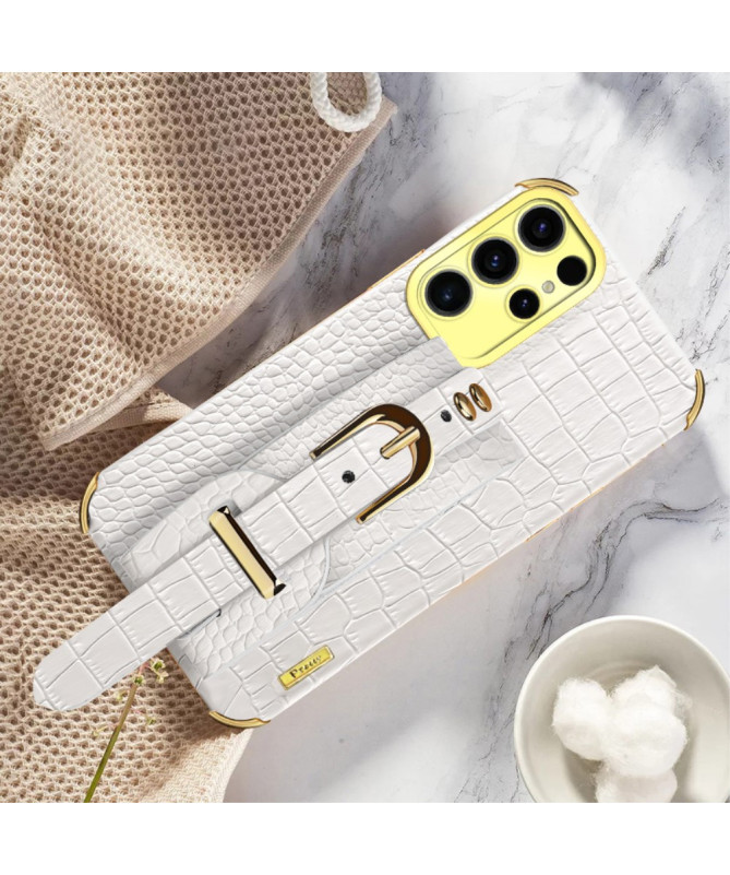 Coque Samsung Galaxy S25 Ultra Croco avec Sangle