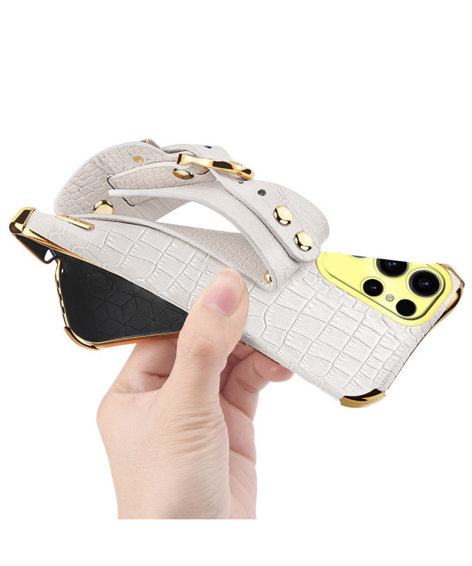 Coque Samsung Galaxy S25 Ultra Croco avec Sangle