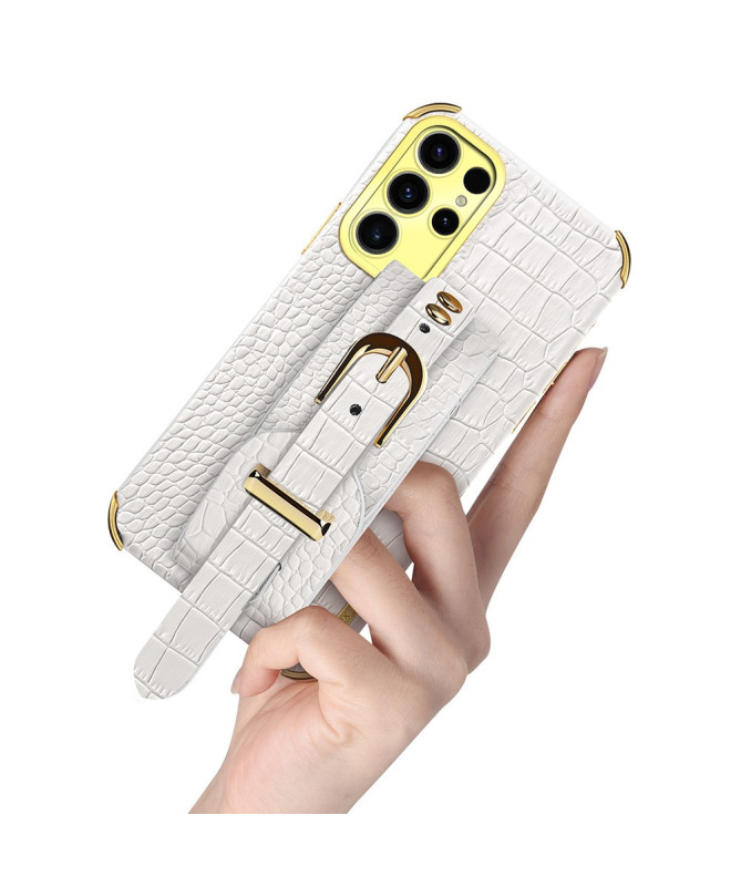 Coque Samsung Galaxy S25 Ultra Croco avec Sangle