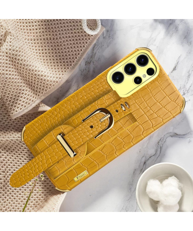 Coque Samsung Galaxy S25 Ultra Croco avec Sangle