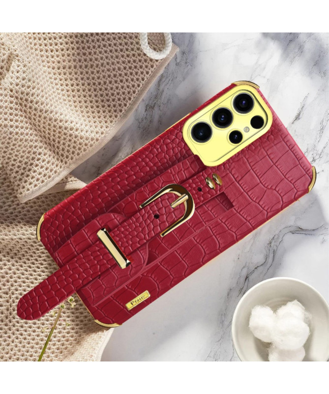 Coque Samsung Galaxy S25 Ultra Croco avec Sangle