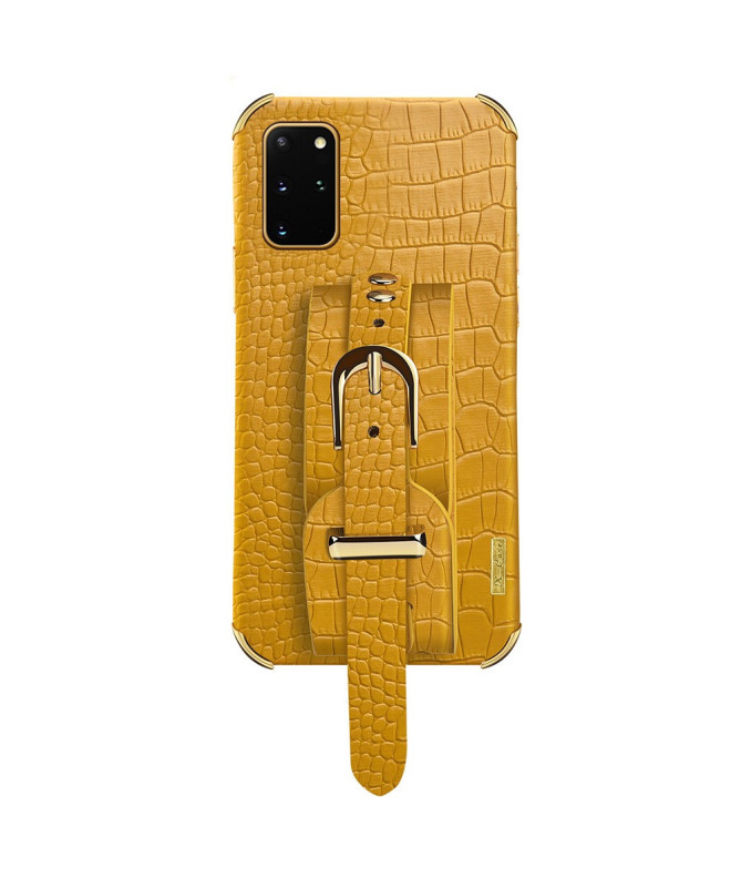 Coque Samsung Galaxy S20 Plus Croco avec Sangle