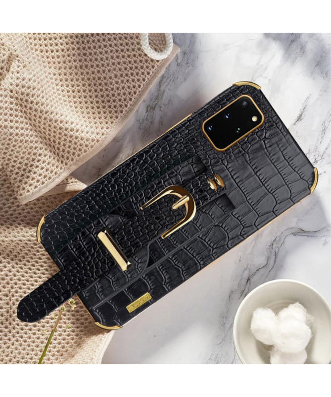 Coque Samsung Galaxy S20 Plus Croco avec Sangle