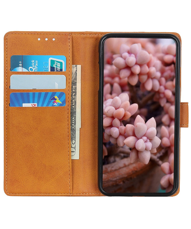 Housse Poco X7 Pro Marius effet cuir mat