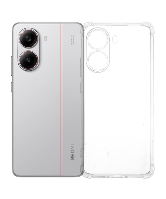 Coque Poco X7 Pro transparente angles renforcés