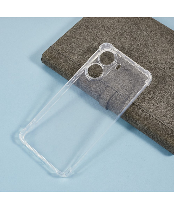 Coque Poco X7 Pro transparente angles renforcés