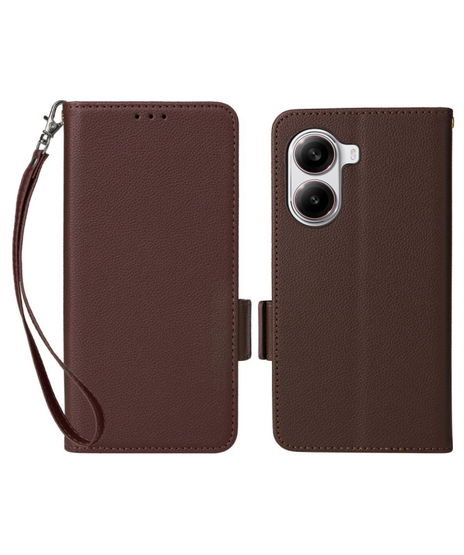 FOLKEN | Housse Poco X7 Pro effet cuir à Lanière