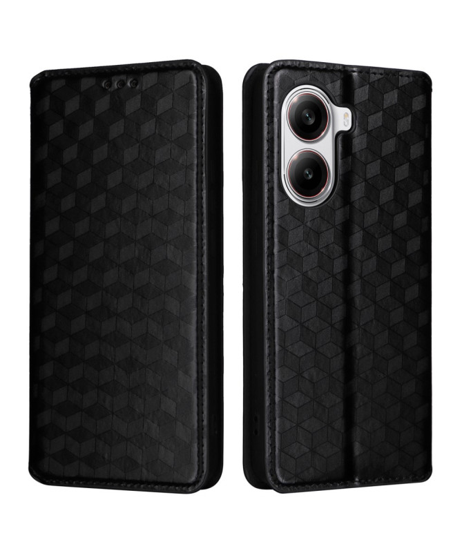 Housse Poco X7 Pro flip cover design géométrie